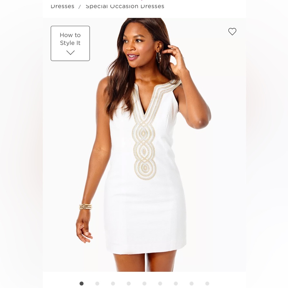Lilly Pulitzer White Valli Shift Dress